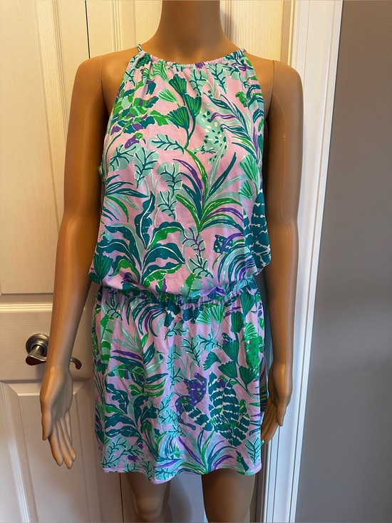 Lilly Pulitzer Pants - Lilly Pulitzer Gianni skort Romper in Purple Iris On The Chase